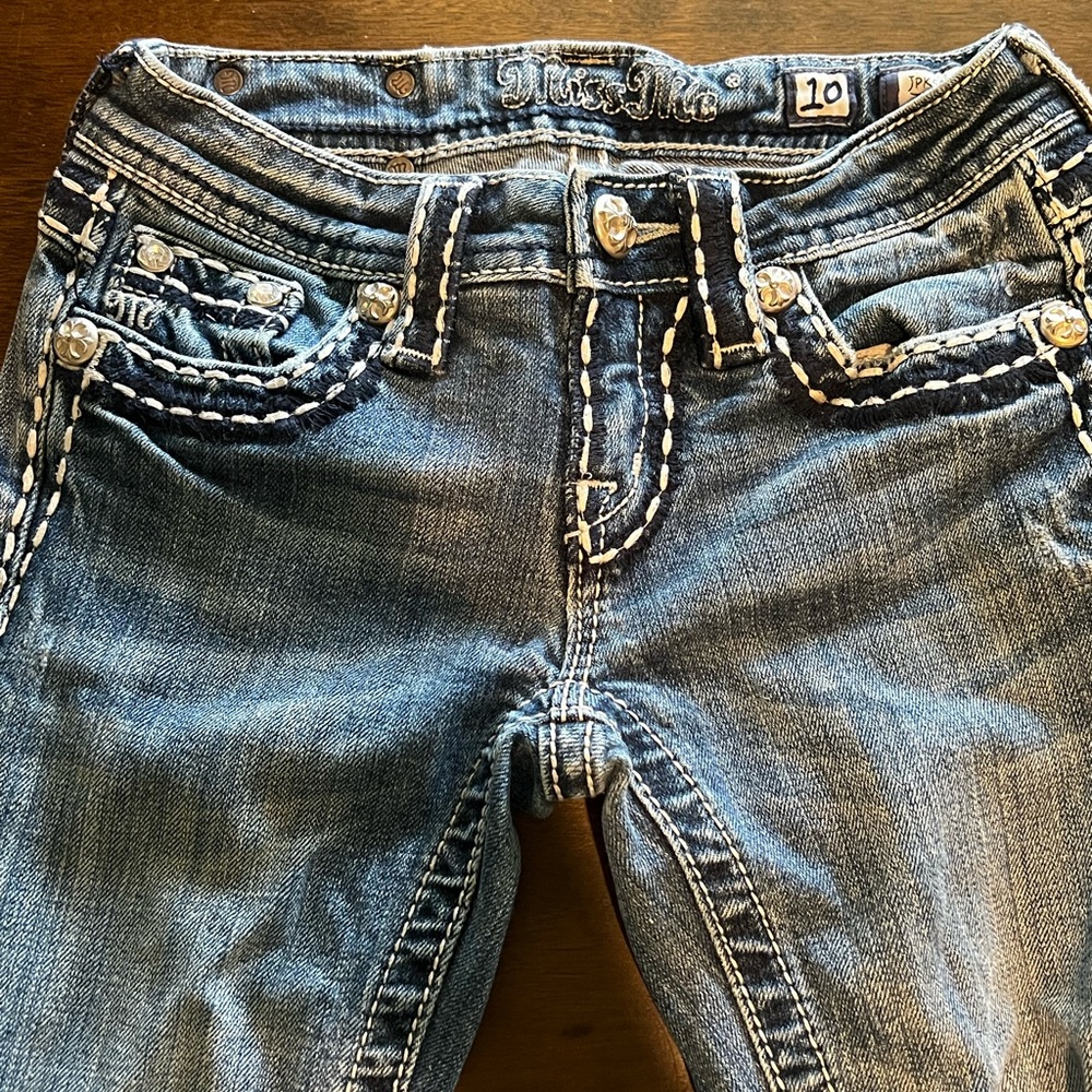 Miss Me size 10 girls jeans JPK5014 bootcut